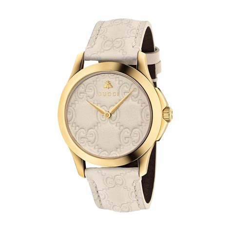 gucci ladies 125.5 champagne watch|luxury gucci watches.